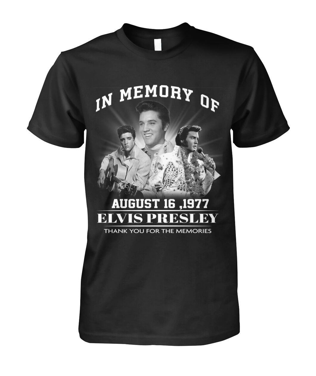 In memory of august 16 1977 elvis presley shirt