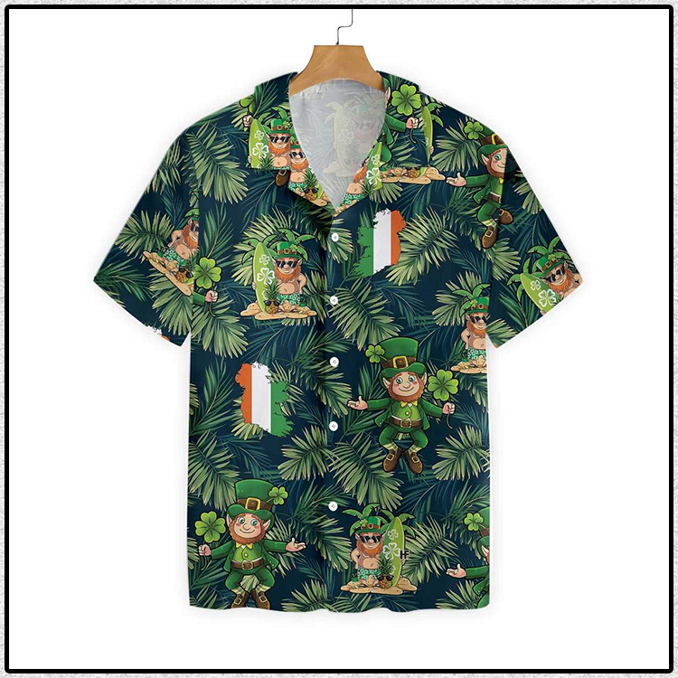 Irish People Proud Leprechaun Tropical Hawaiian Shirt3