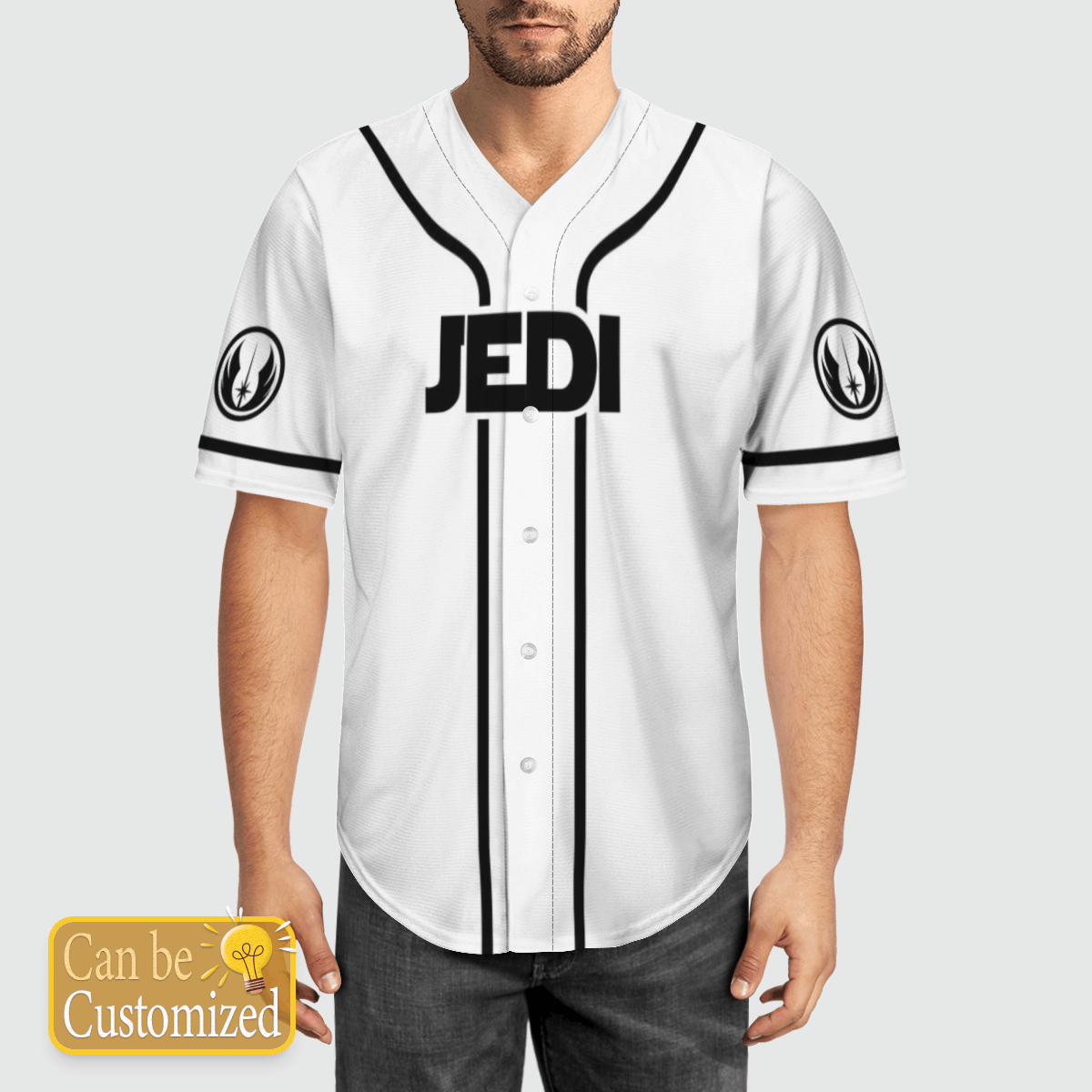 Jedi Star Wars custom name baseball shirt 2
