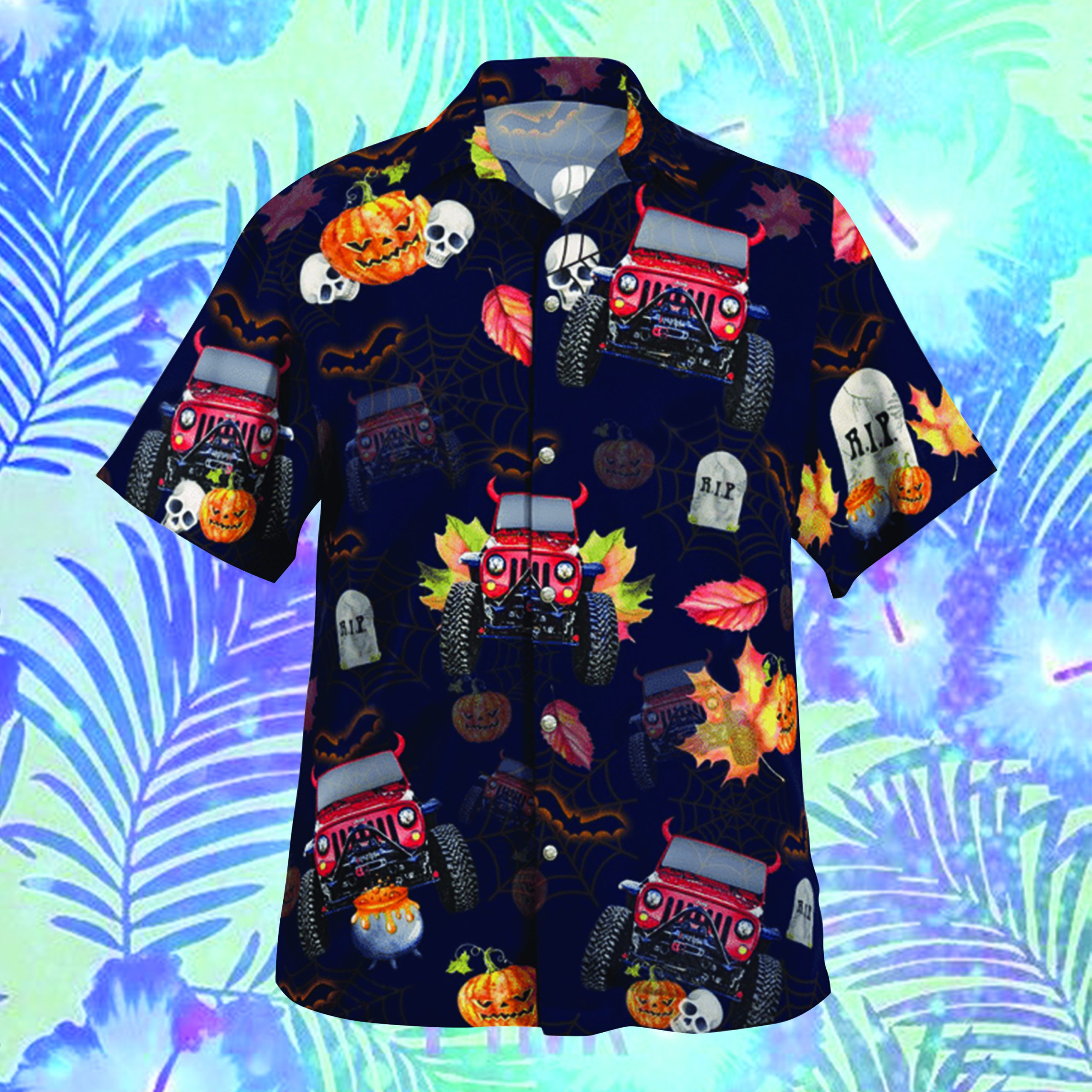 Jeep Halloween hawaiian shirt 5