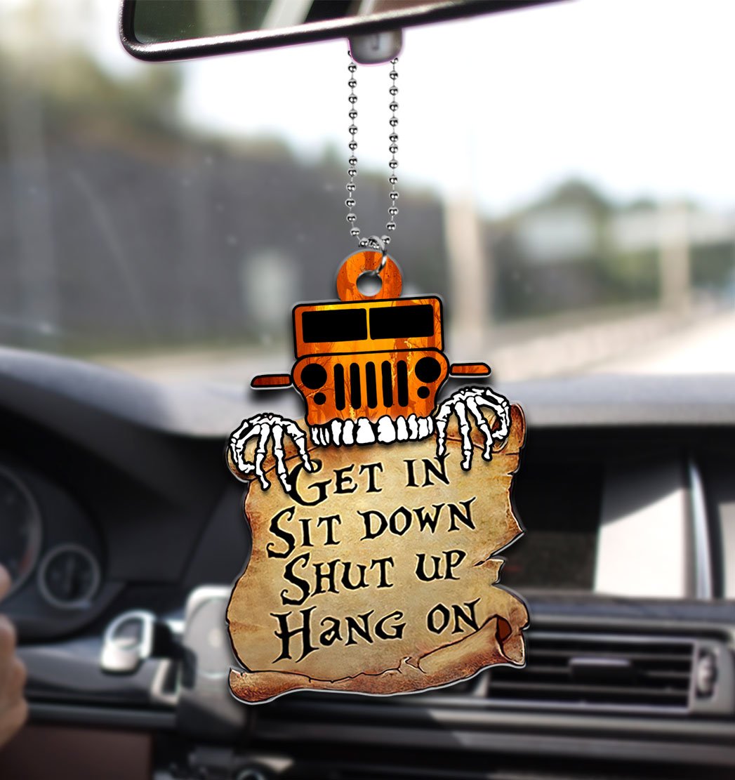 Jeep get in sit down shut up hang on ornament