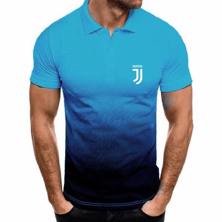 Juventus men gradient Polo Shirt4