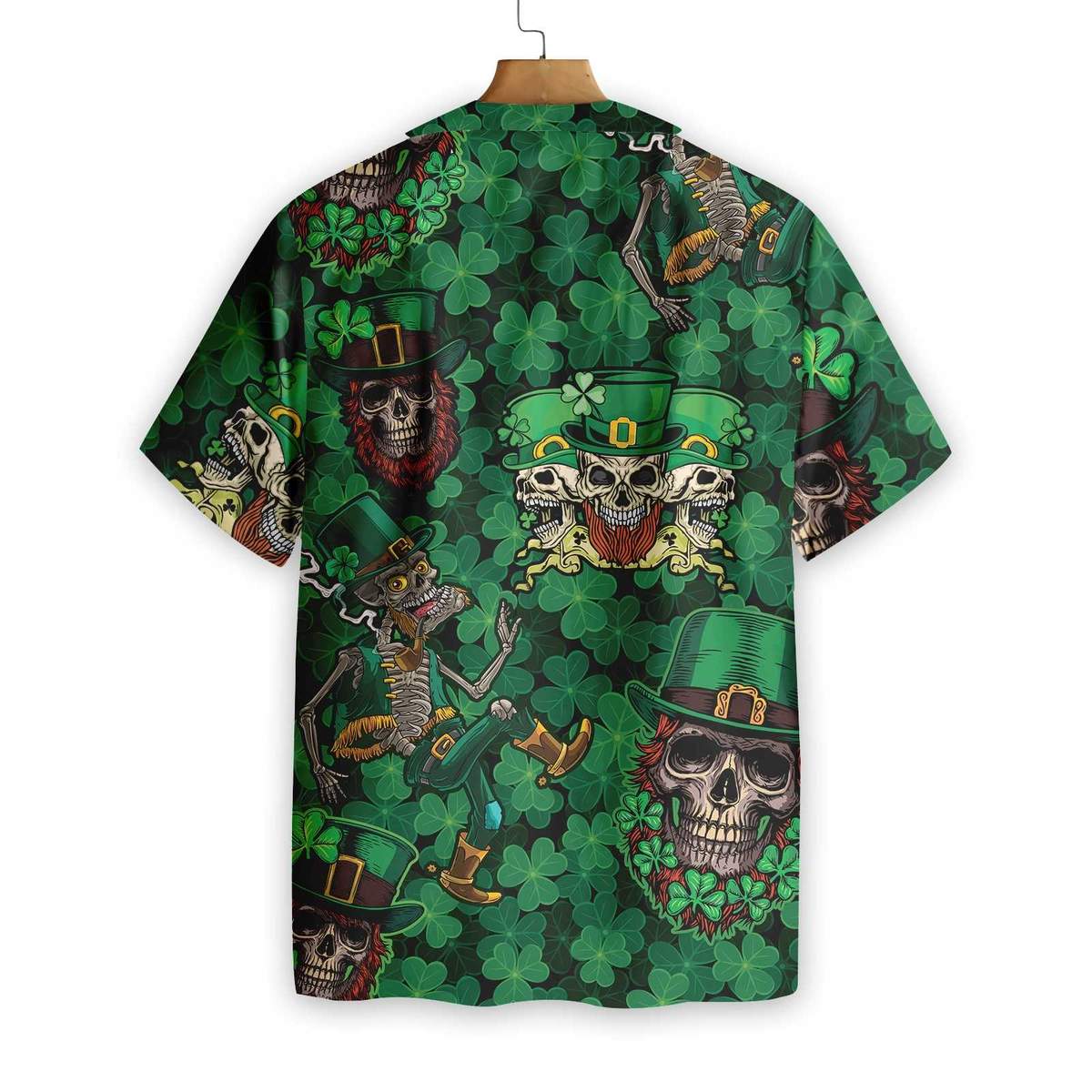 Leprechaun Skull Happy Saint Patricks Day Hawaiian Shirt1