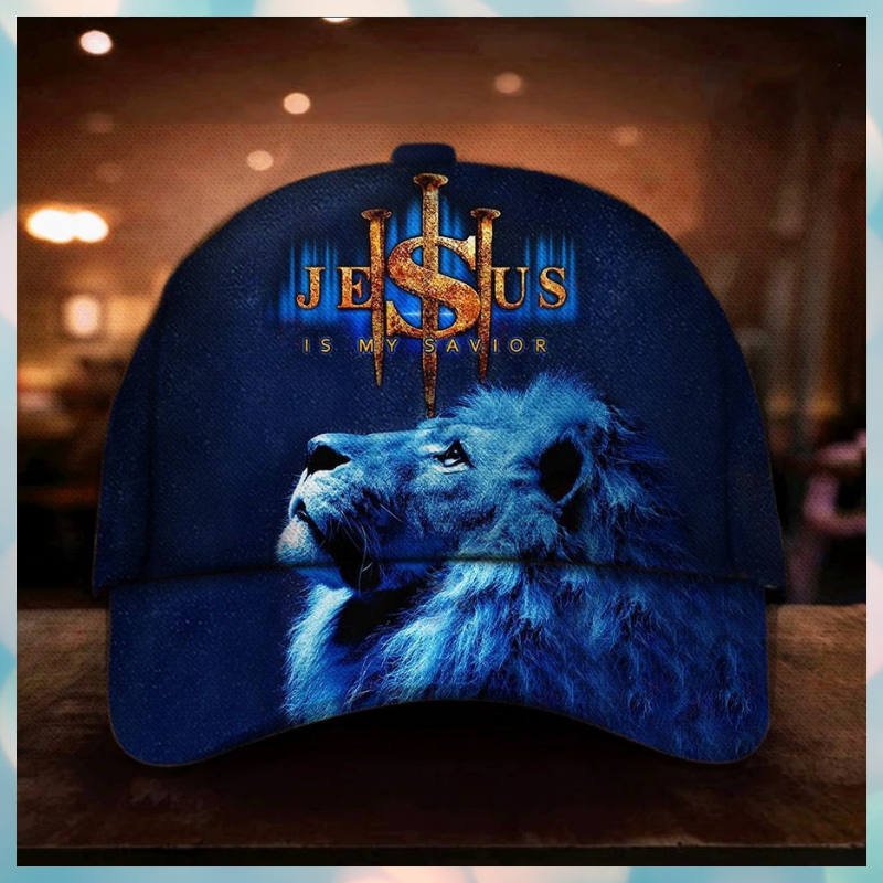 Blue Lion Jesus Is My Savior Cap