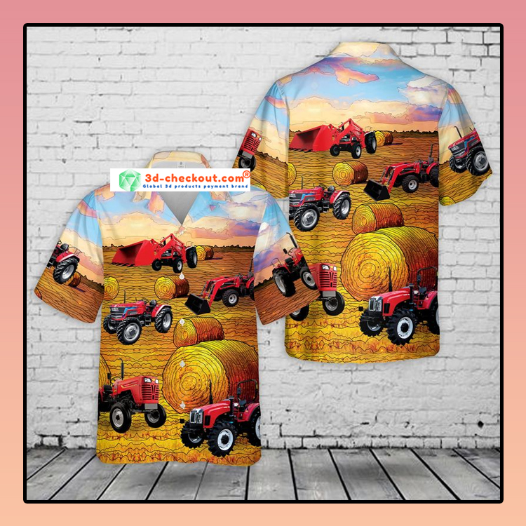 Mahindra Tractors USA Hawaiian Shirt3