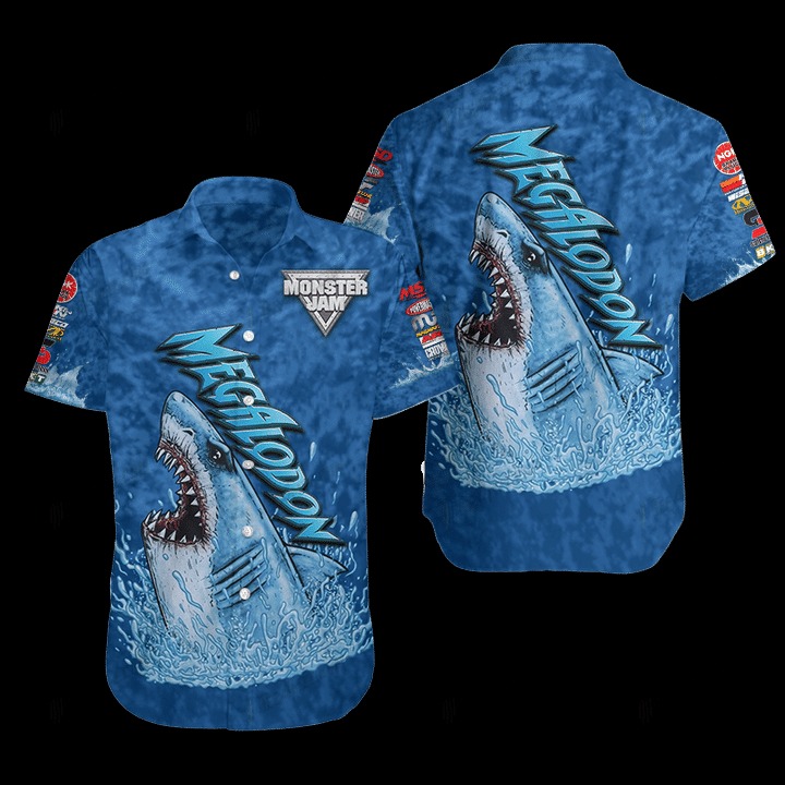 Megalodon Monster Hawaiian Shirt