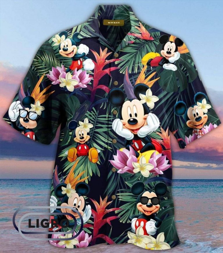 Mickey mouse Hawaiian shirt and short
