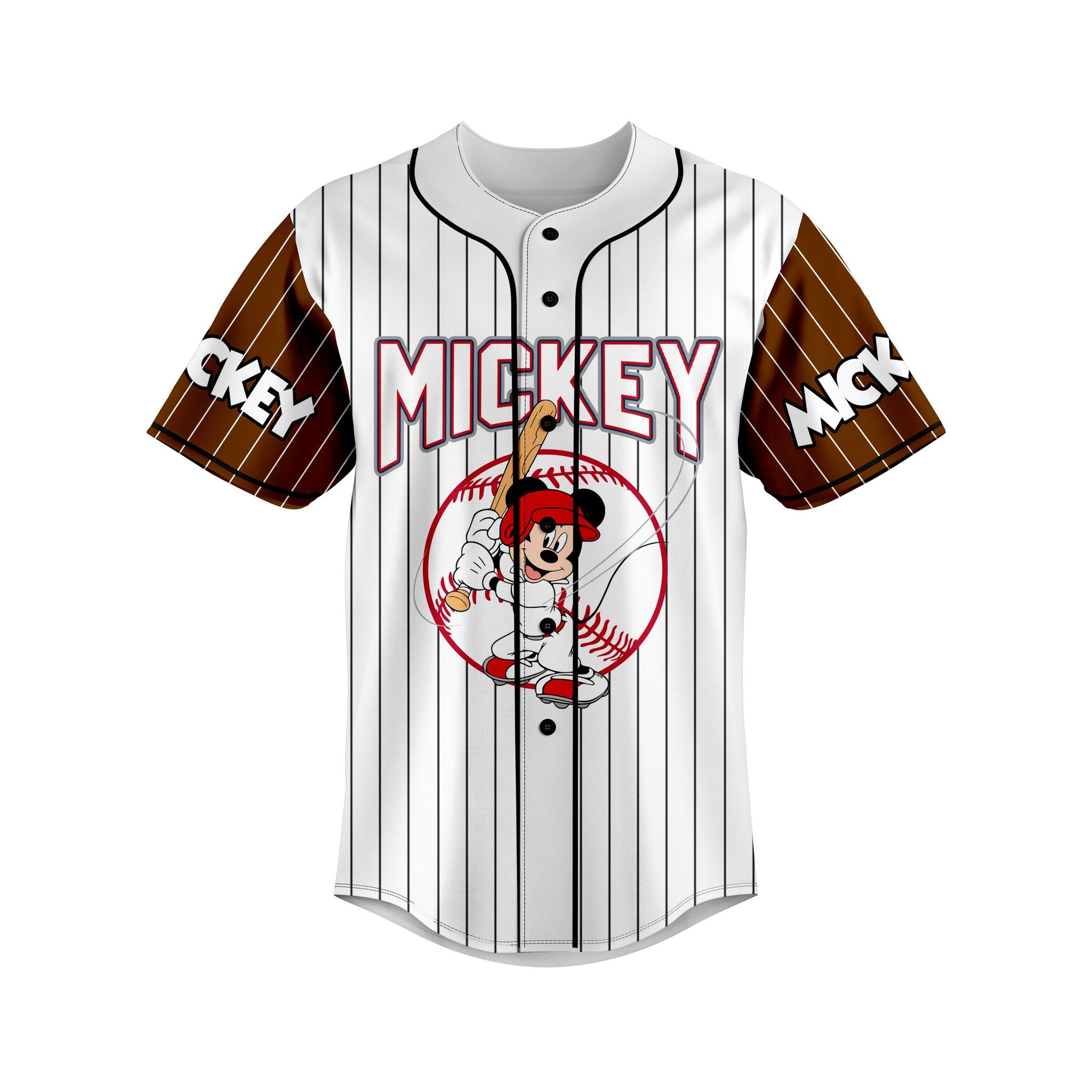 Mickey mouse custom name and number baseball jersey