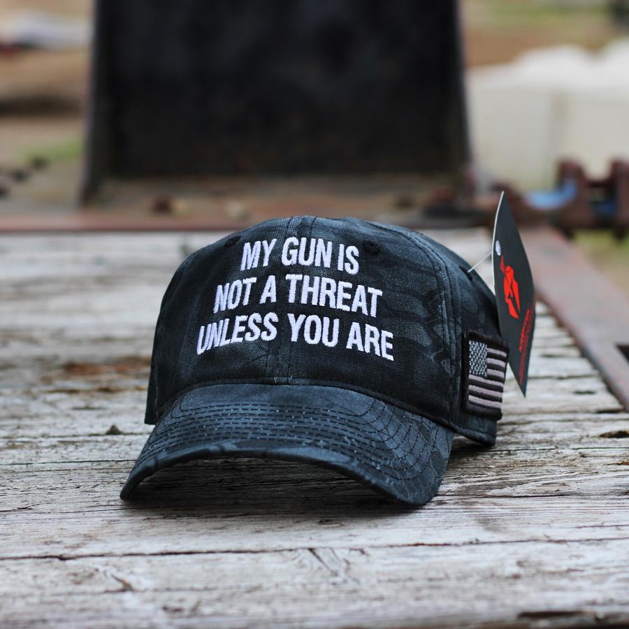 My gun is not a threat unless you are cap