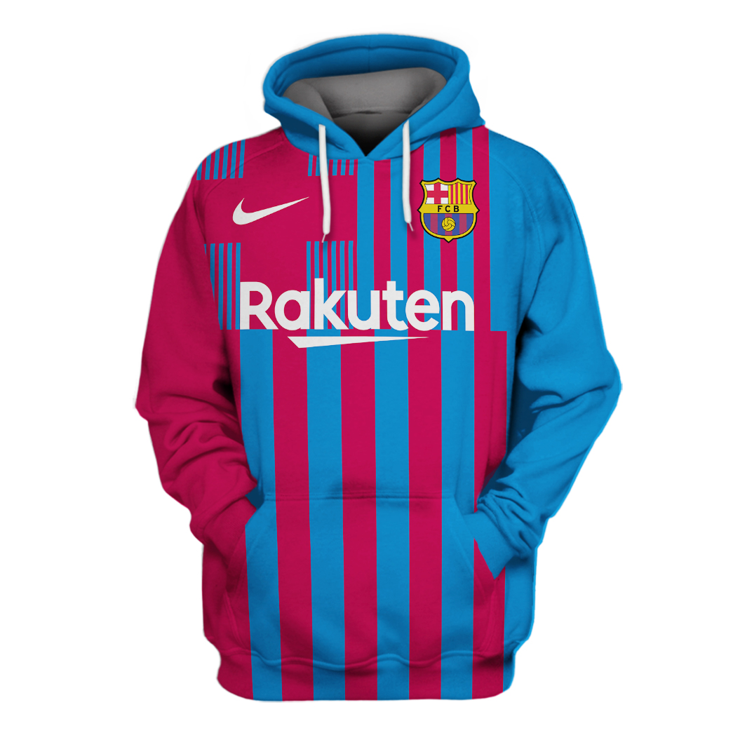 FC Barcelona Messi 3d hoodie and shirt