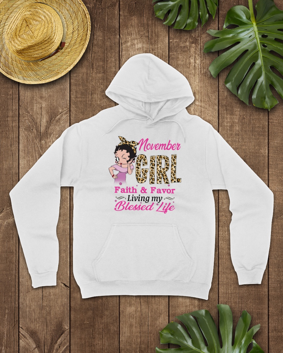 November girl faith and favor living my blessed life 3d legging and shirt