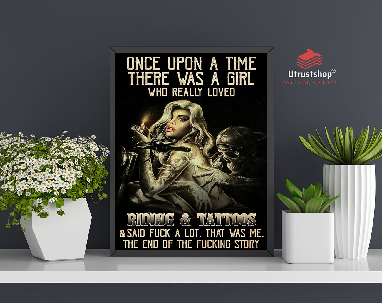 Once upon a time there was a girl who really loved riding and tattoss poster3