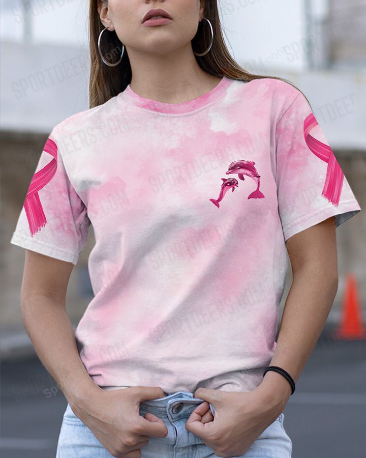 Pink Dolphin in October we were pink 3d shirt 1