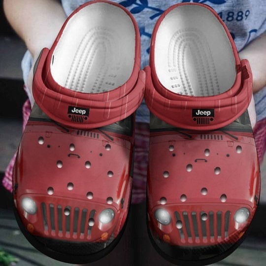 Red jeep croc shoes