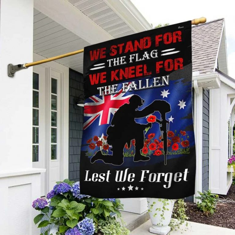 Remembrance Australian Firefighter we stand for the flag we kneel for the fallen flag 2