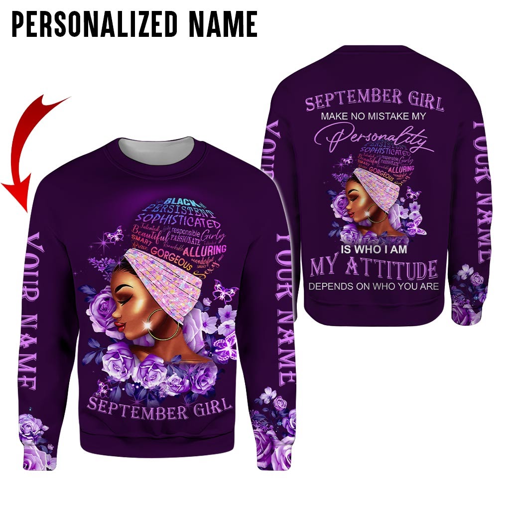 September girl make no mistake custom name hoodie and shirt 1