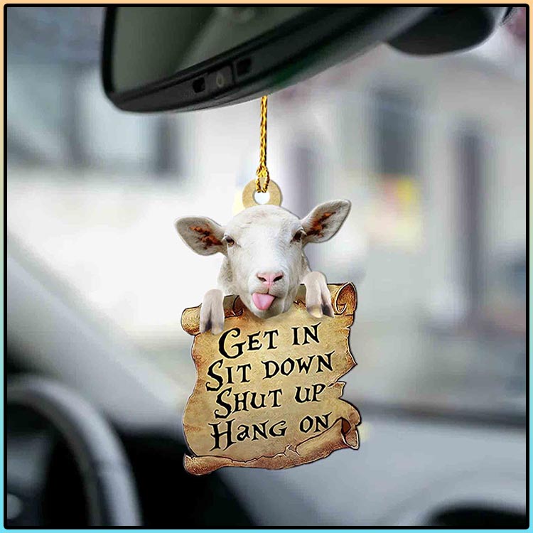 Sheep get in sit down shut up hang out ornament3