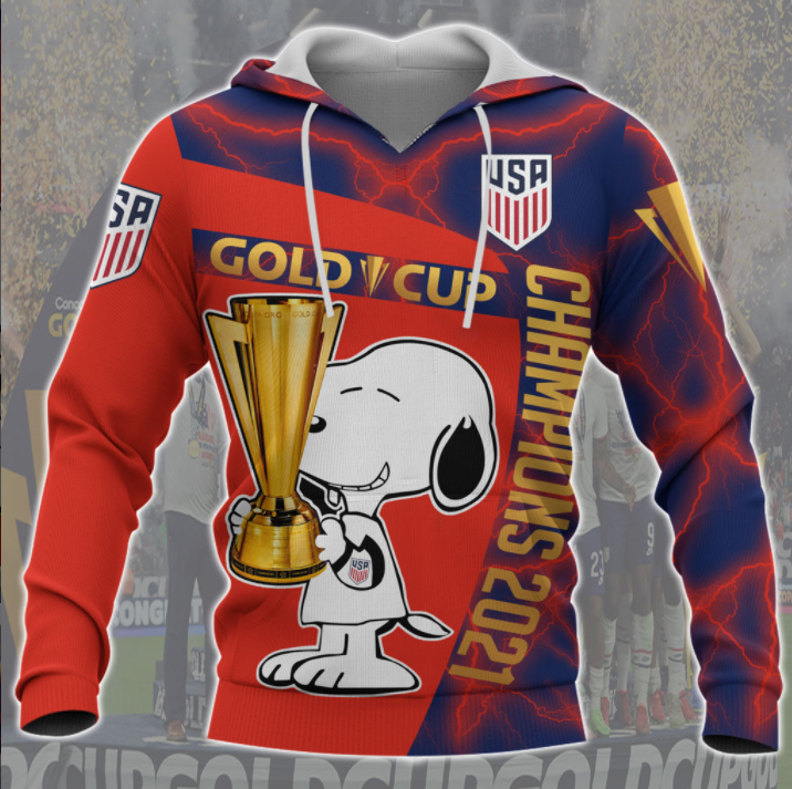Snoopy Champions 2021 Gold cup hoodie 2
