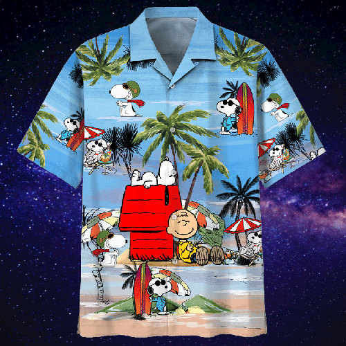 Snoopy and Charlie Brown hawaiian shirt 1