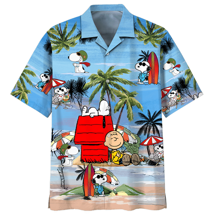 Snoopy and Charlie Brown hawaiian shirt