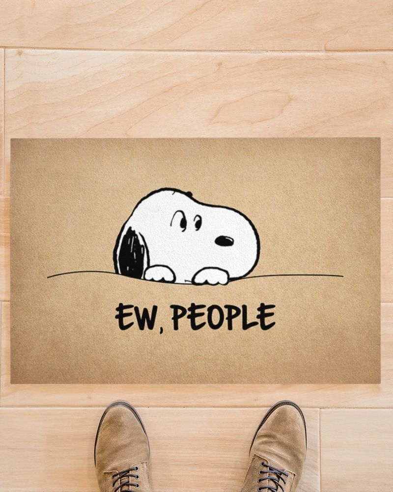 Snoopy doo Ew people doormat3