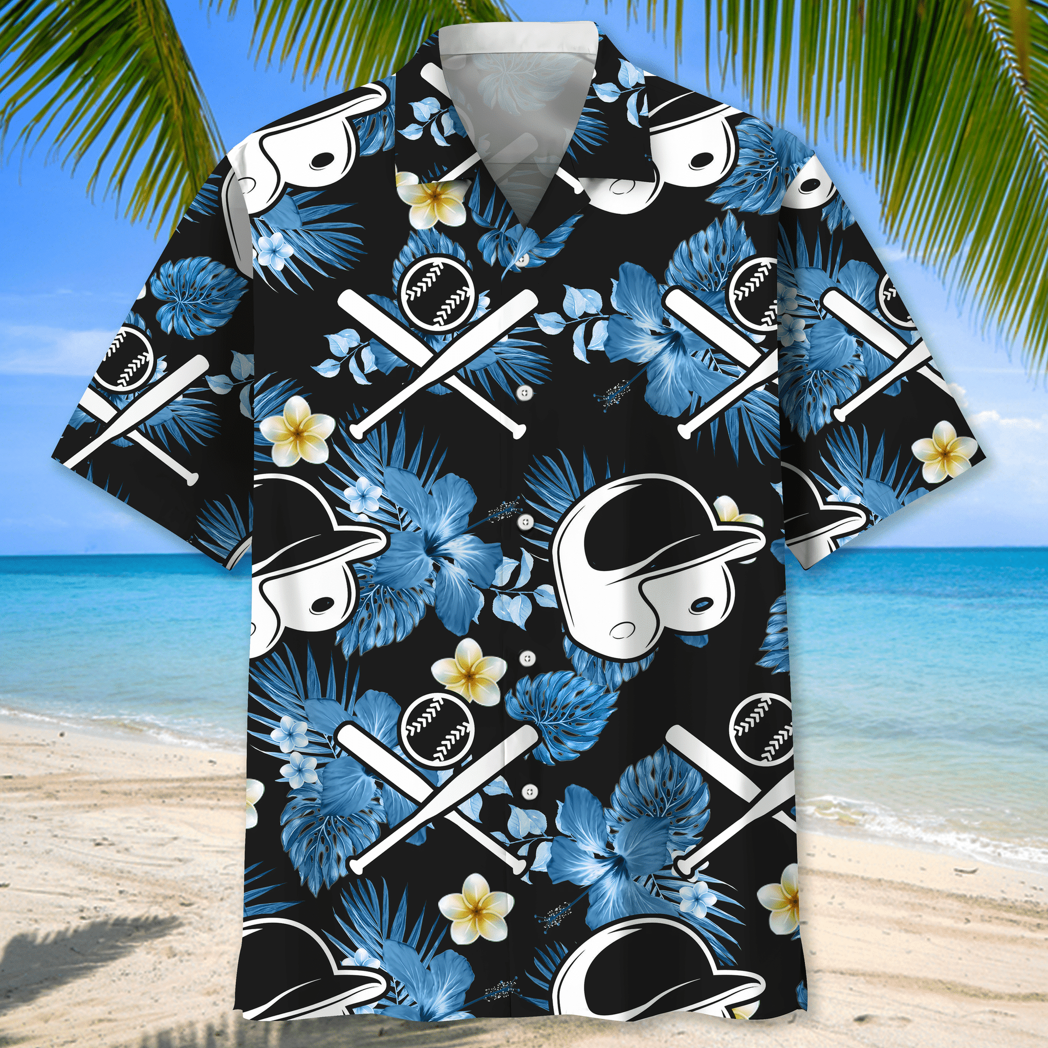 Softball nature Hawaiian shirt and short 1