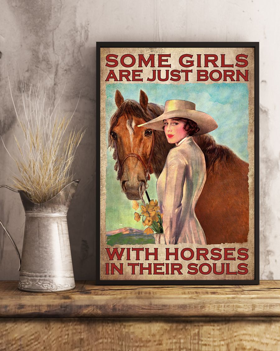 Some girls are just born with horses in their souls poster 2