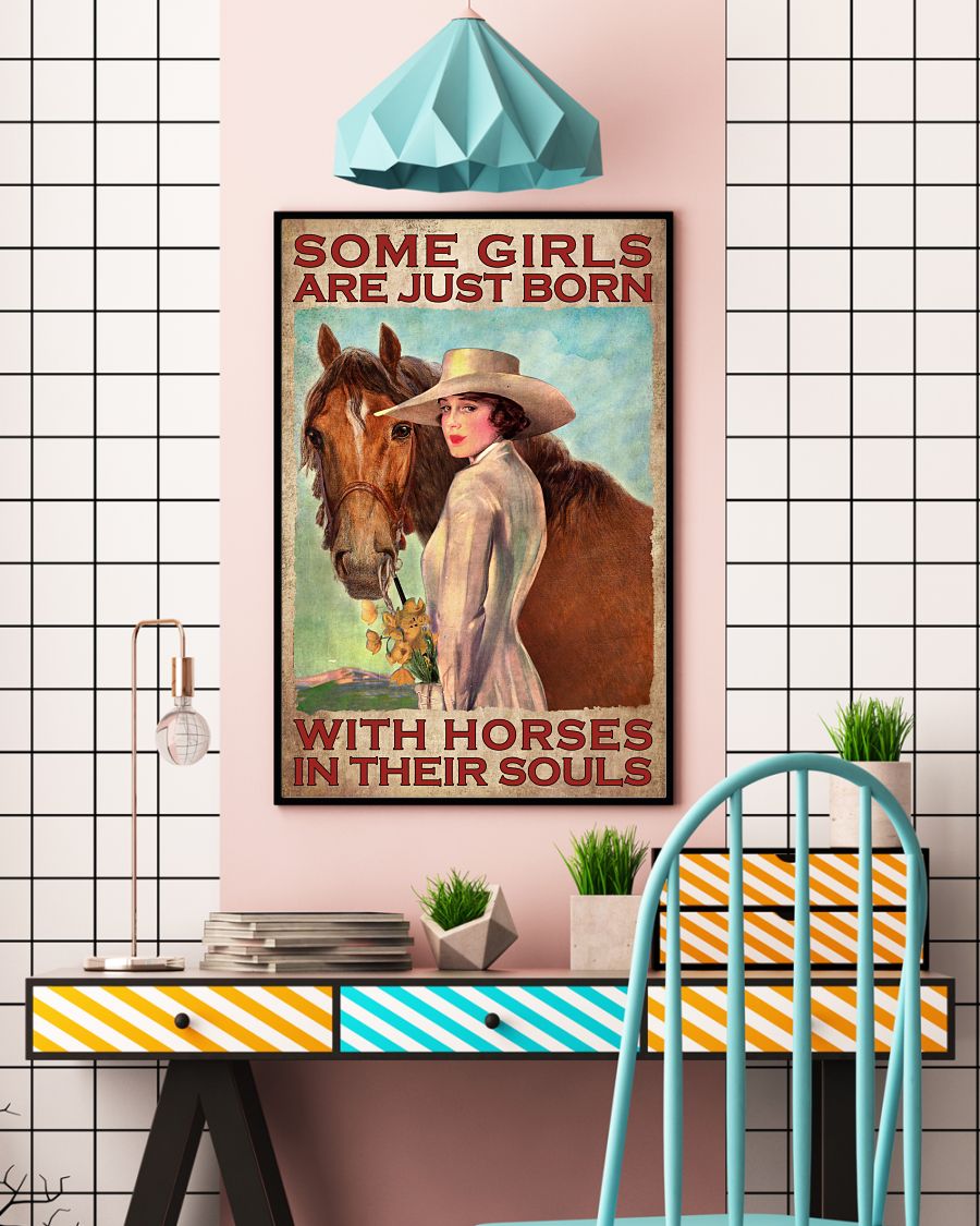 Some girls are just born with horses in their souls poster 3