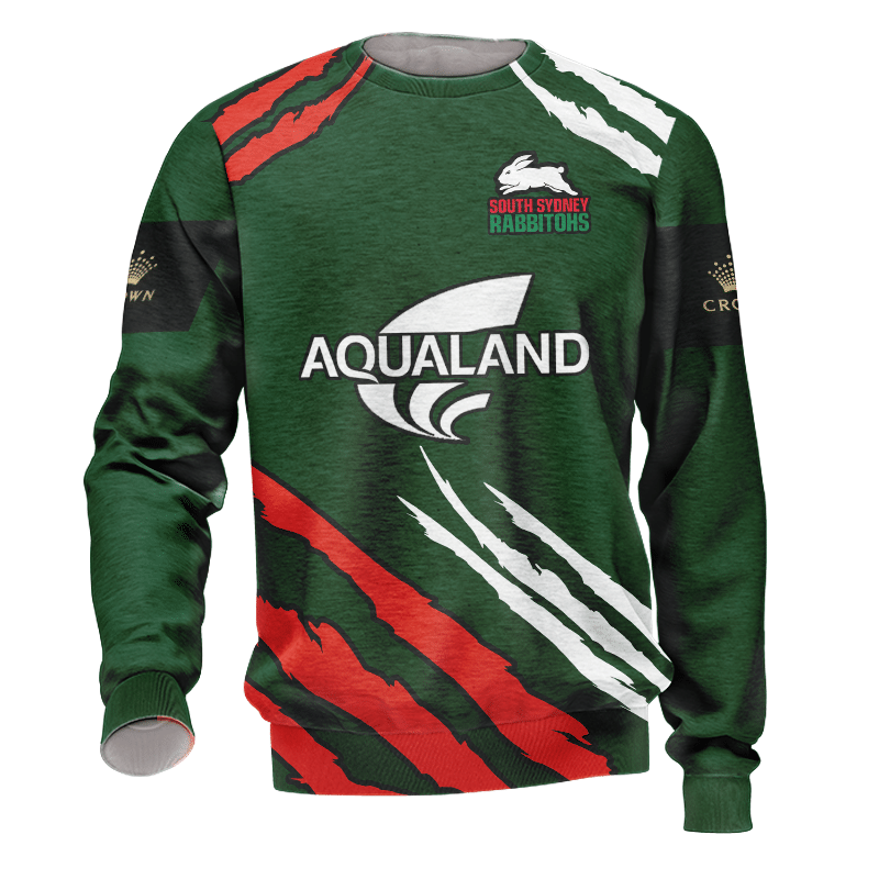 South Sydney rabbitohs custom name and number hoodie and shirt 1