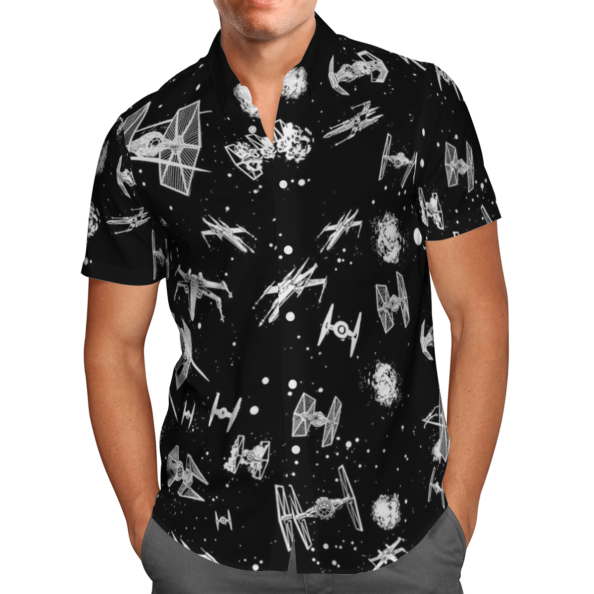 Space ships Hawaiian shirt