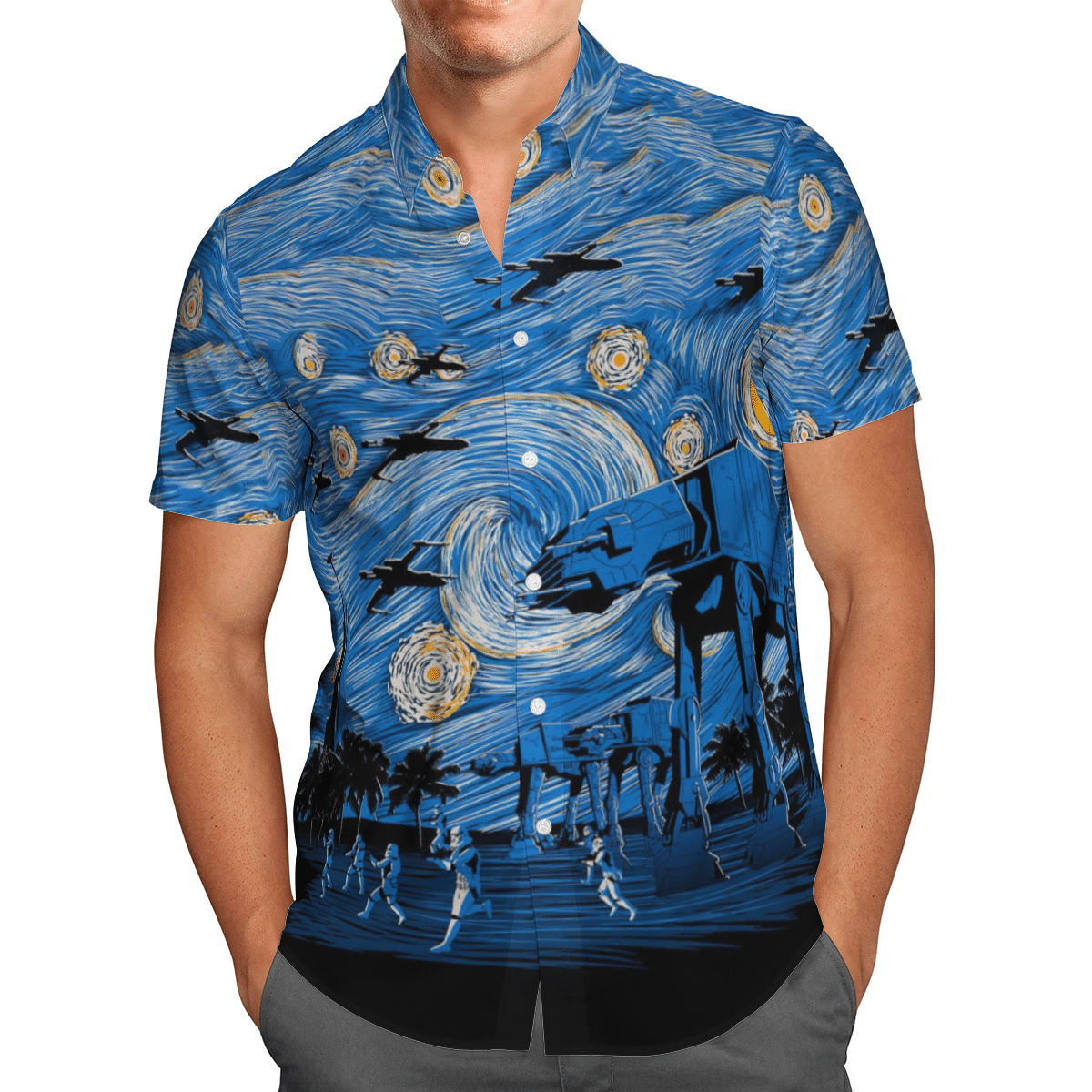 Star Wars Starry Night Hawaiian shirt