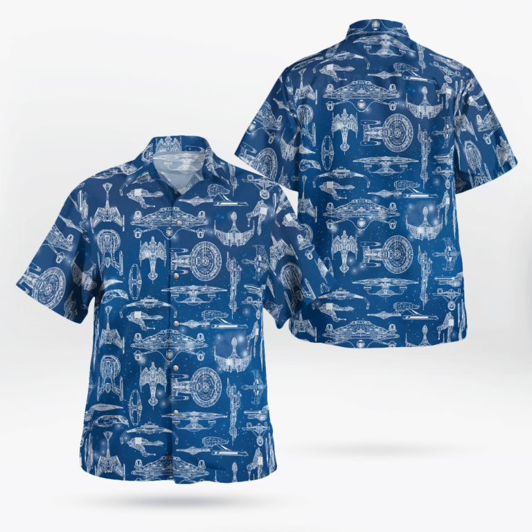 Star trek starship hawaiian shirt