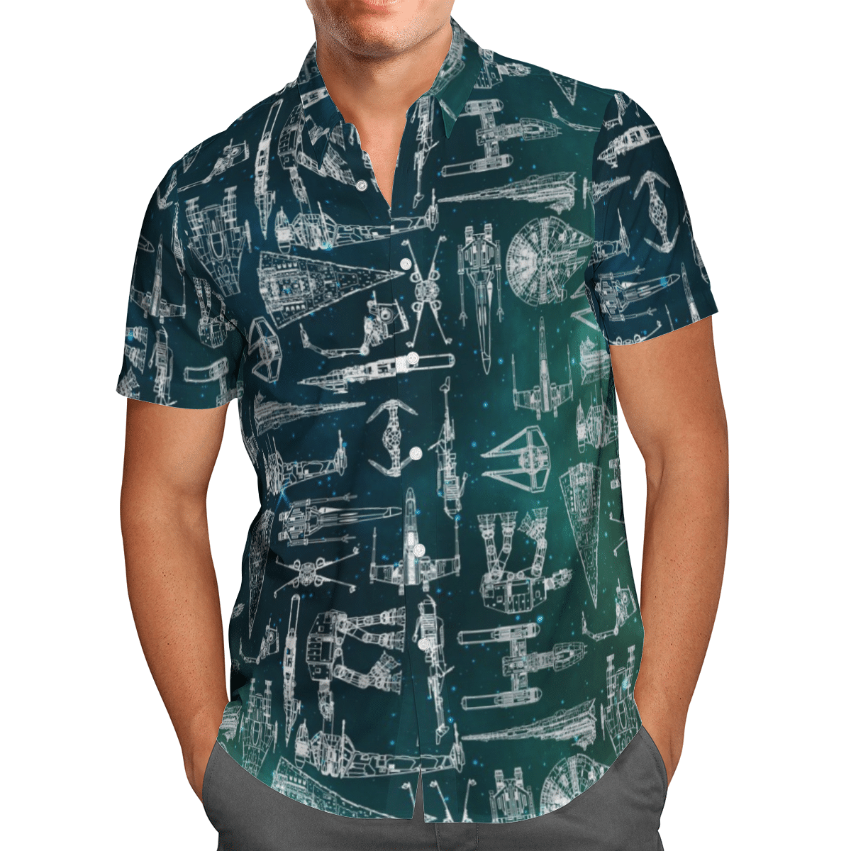 Star wars starships hawaii shirt and short 7