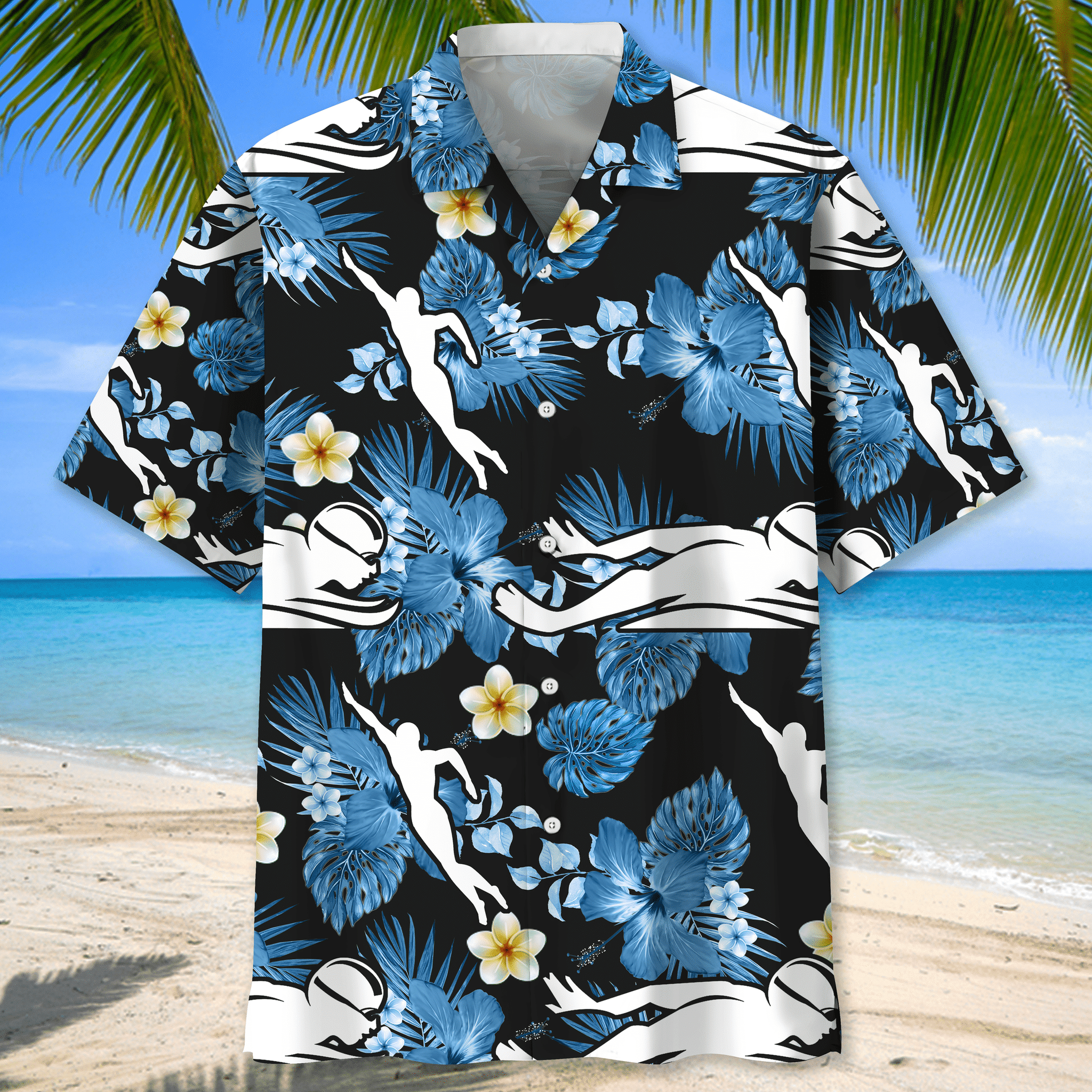 Swimming nature Hawaiian shirt