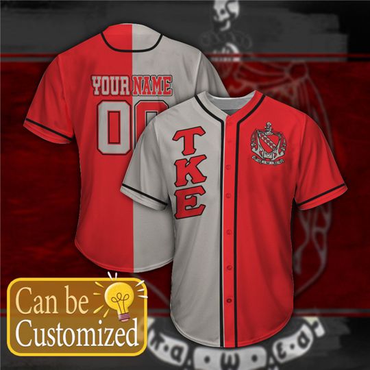 Tau Kappa Epsilon Personalized Baseball Jersey