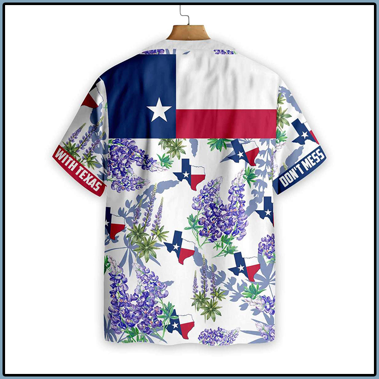 Texas Flag Bluebonnets Hawaiian Shirt4
