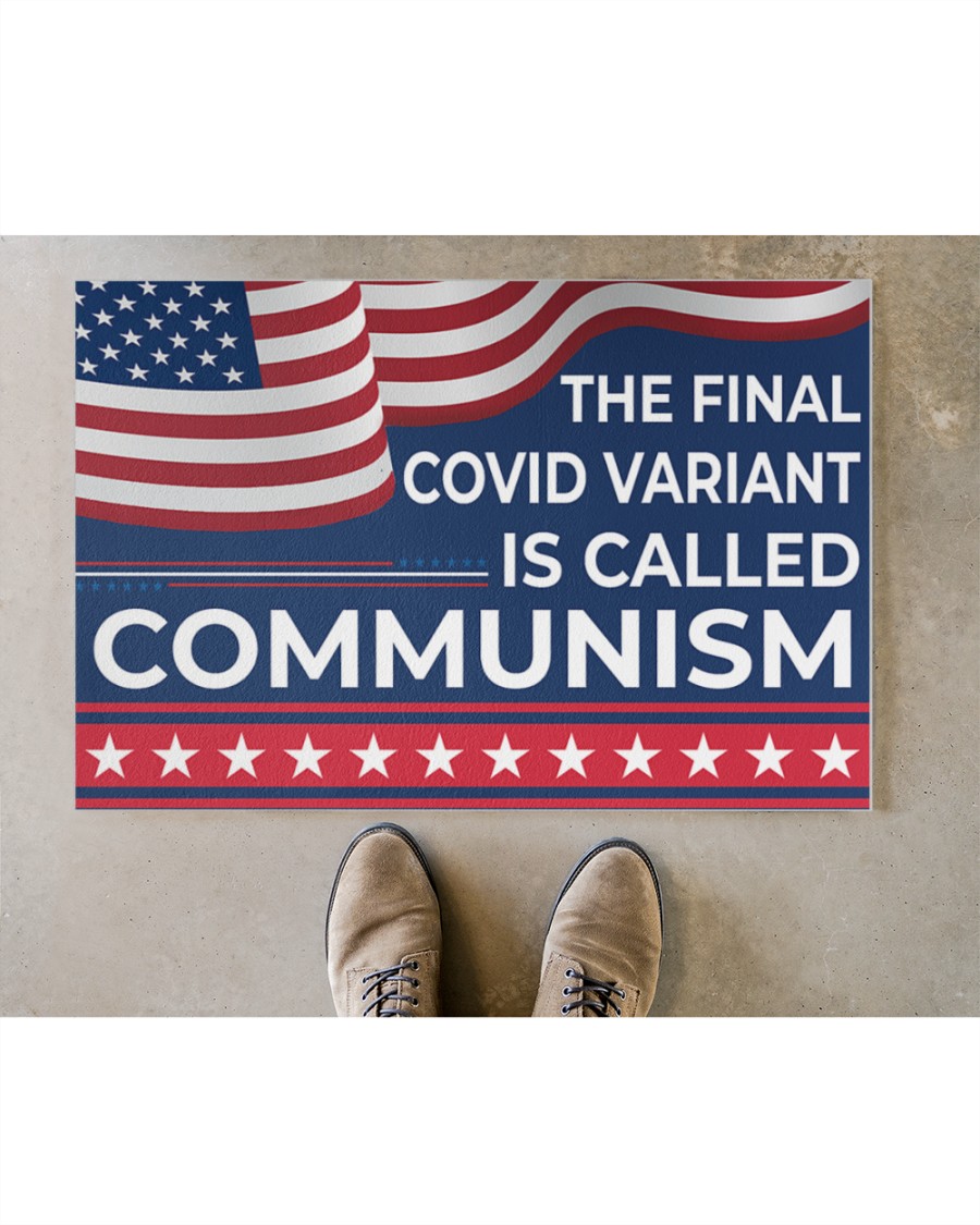 The final covid variant is calling communism Doormat and yard sign