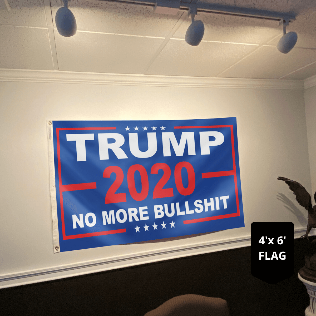 Trump 2020 no more bullshit flag 1