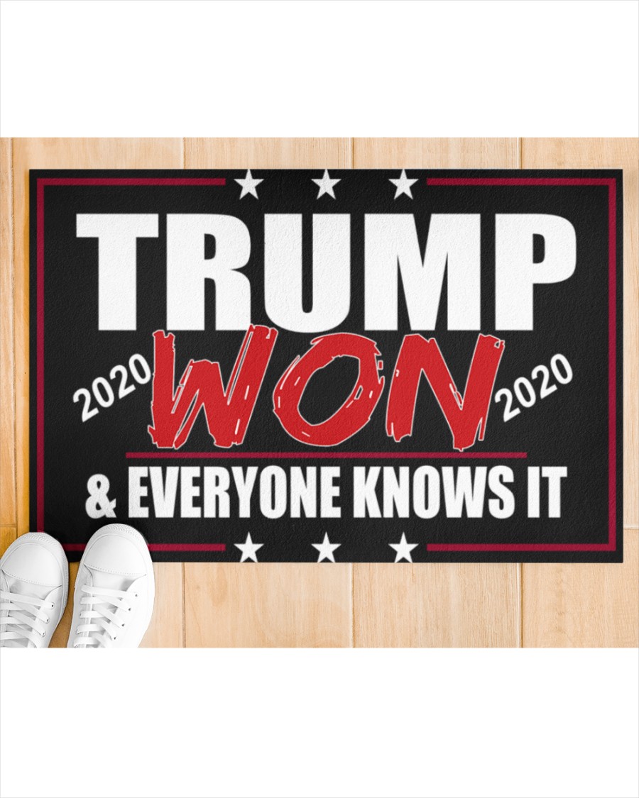 Trump won 2020 and everyone knows it doormat