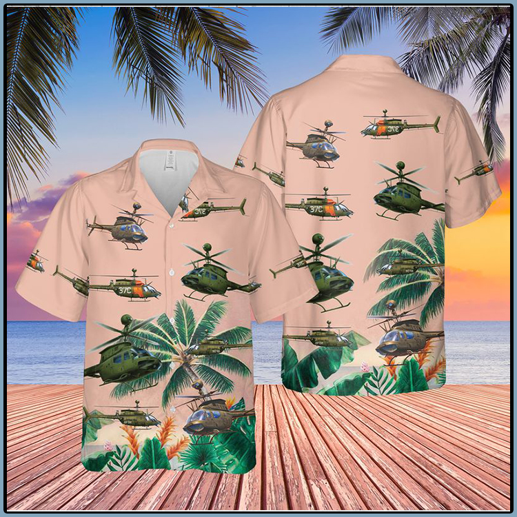 US Army Bell Kiowa Hawaiian Shirt and Shorts3