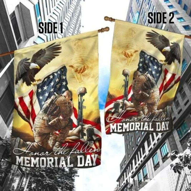 Veteran eagle American honor the fallen memorial day flag3
