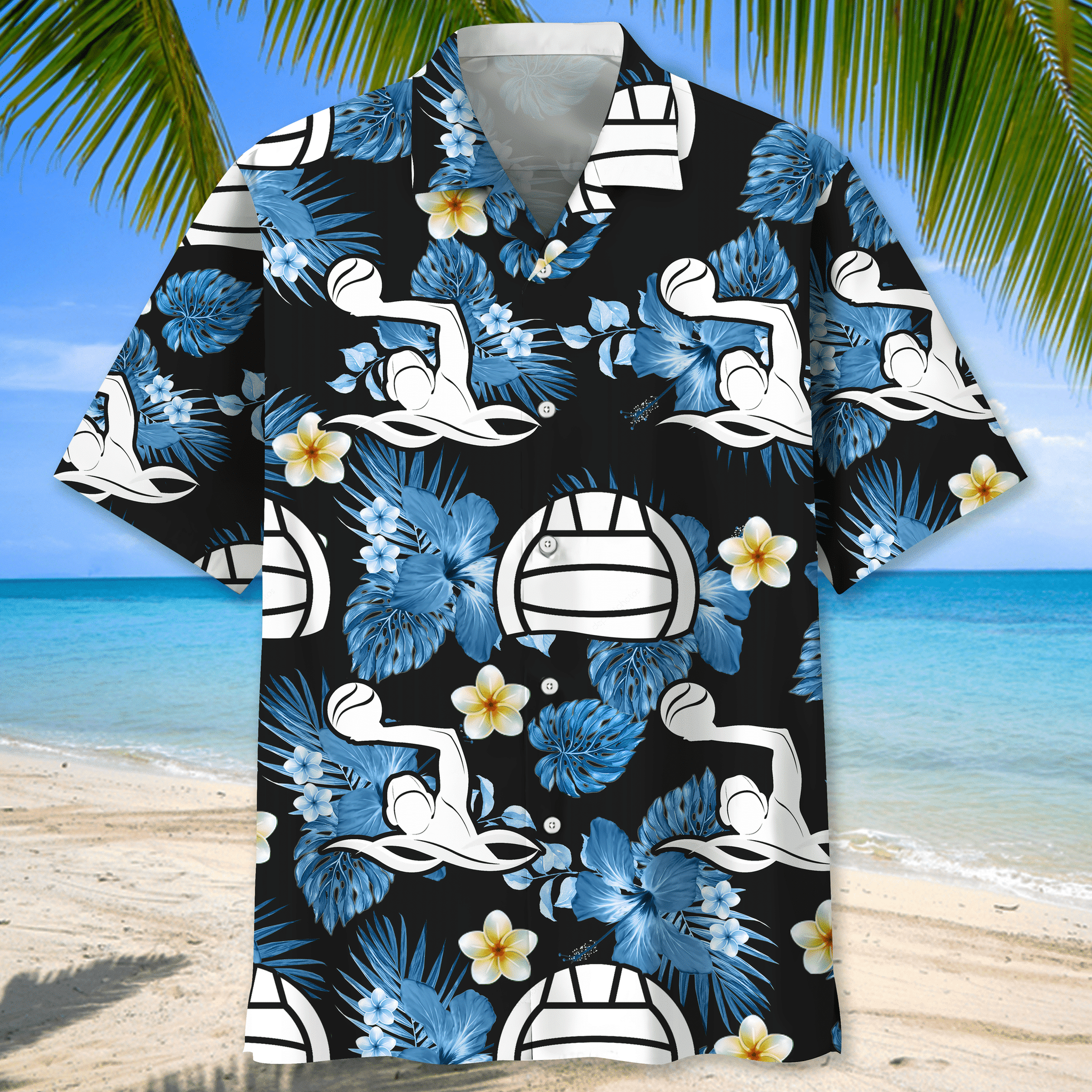 Water polo Hawaiian shirt and short 1