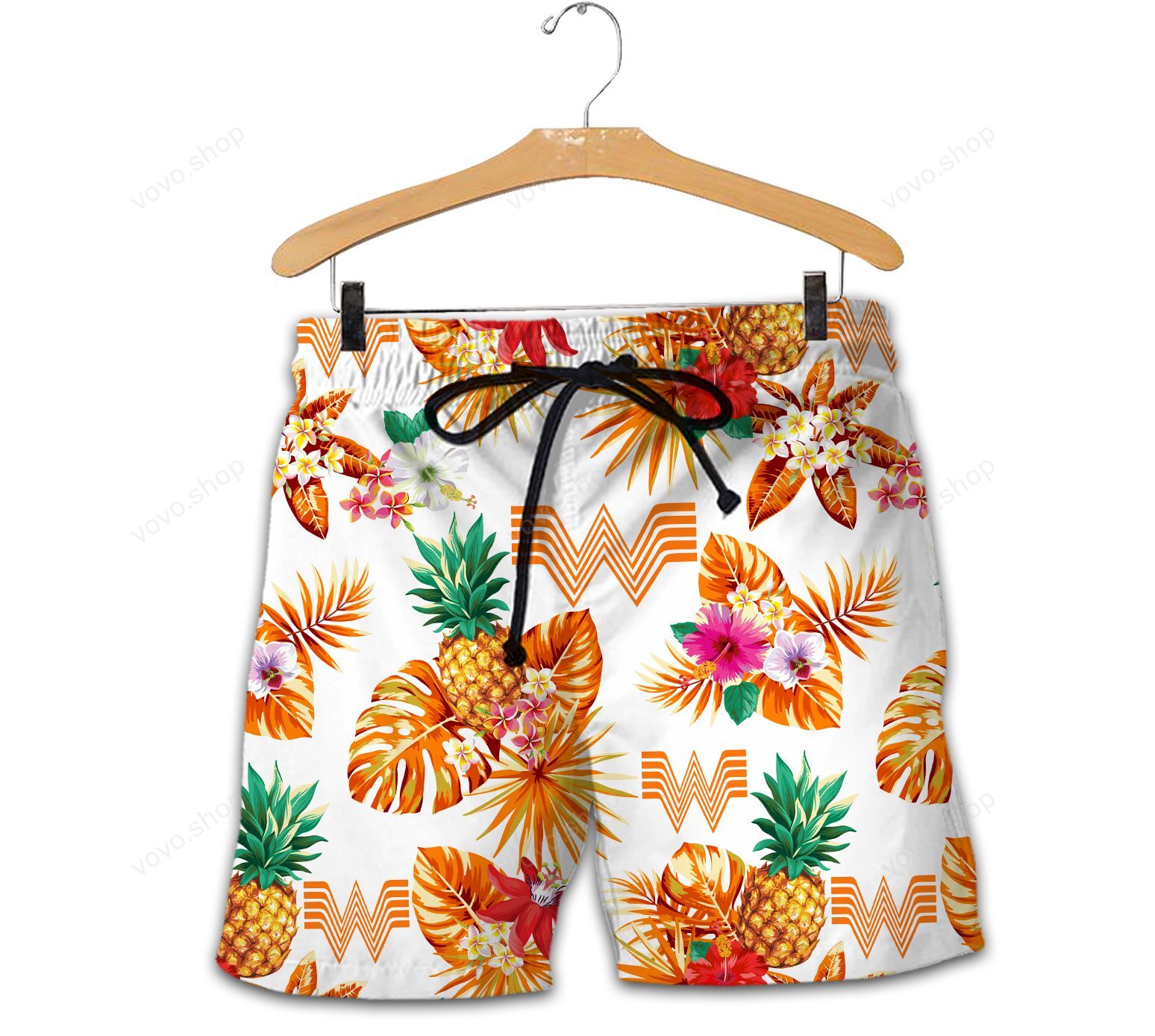 Whataburger Hawaiian shirt and short 1