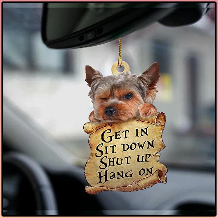 Yorkshire terrier get in sit down shut up hang out ornament4