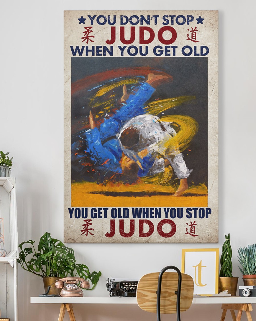 You dont stop Judo when you get old canvas 1