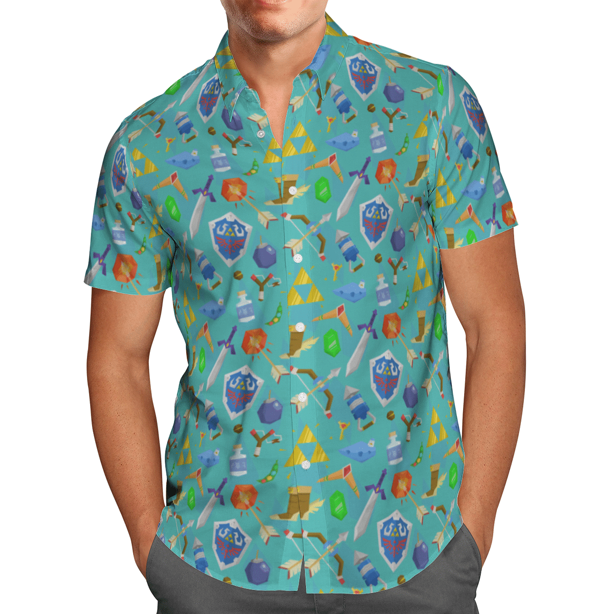 Zelda Item Hawaiian shirt 1