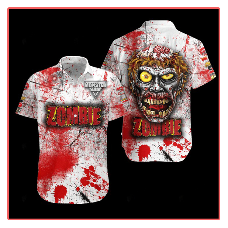 Zombie Monster Truck Hawaiian Shirt1