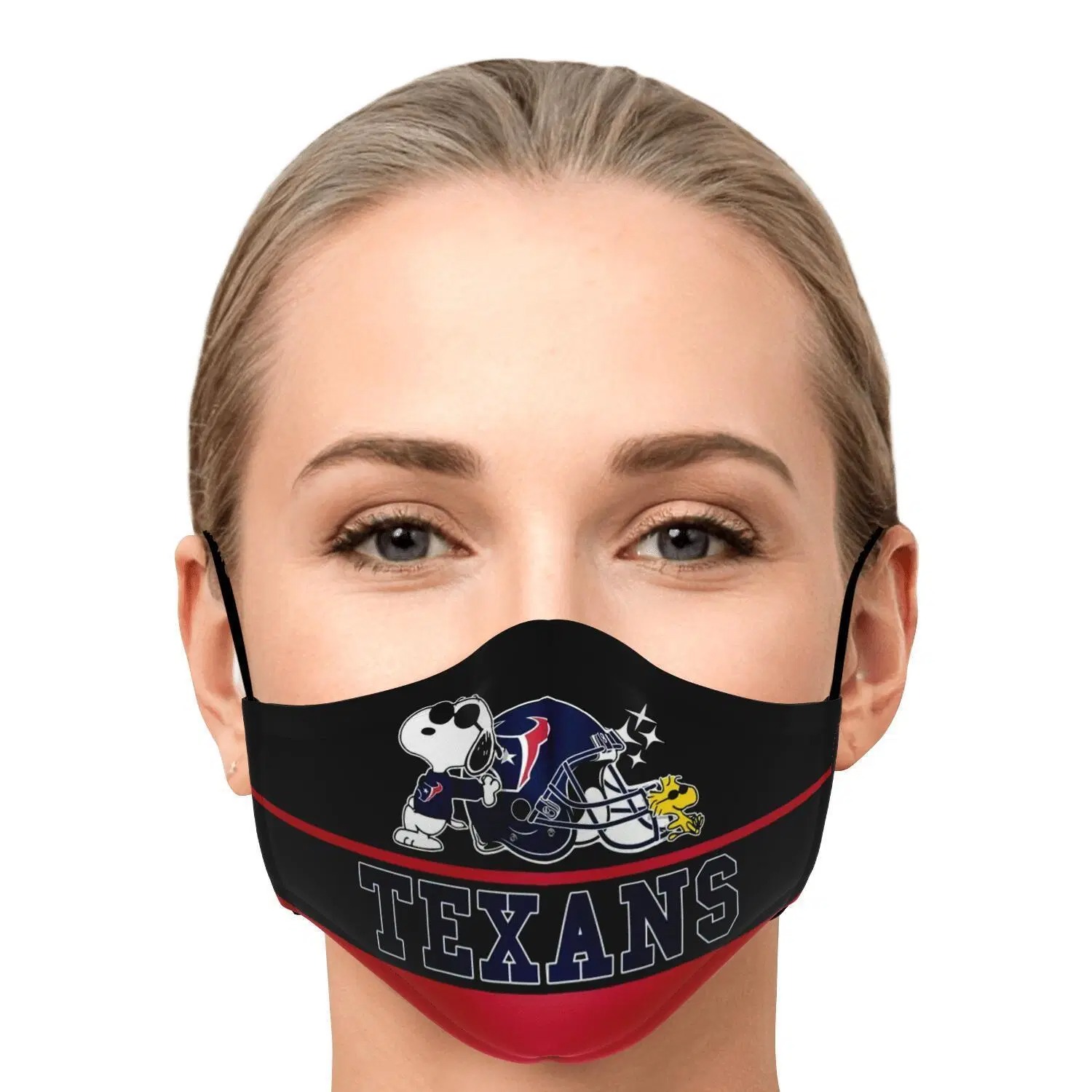 Snoopy Houston Texans Face Mask