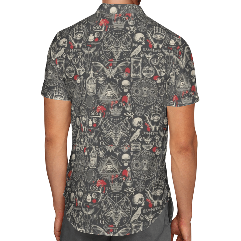 Chemistry skull Hawaiian shirt 3