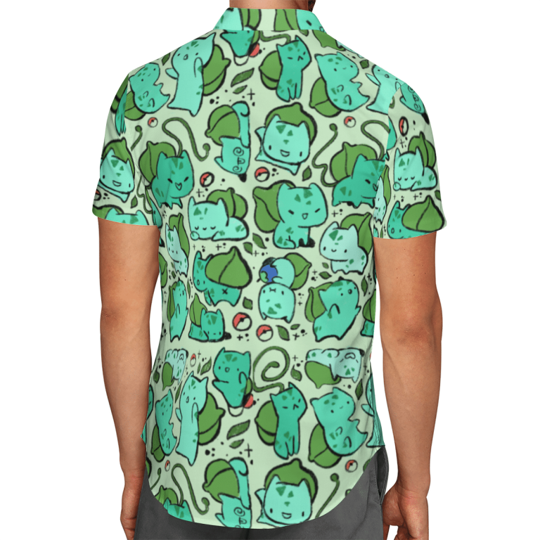 Bulbasaur hawaiian shirt and short 2